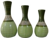 Trio de vasos em cerâmica Picolo.